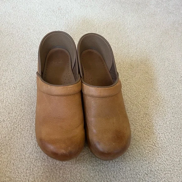 Dansko Tan Leather Mules - Picture 3 of 5